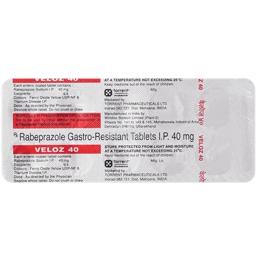 veloz 40mg tablet 10's